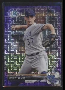 2017 BOWMAN CHROME PURPLE MEGA /250 JOSH STAUMONT ROYALS - Picture 1 of 1