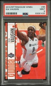 2013 Rittenhouse WNBA KIA VAUGHN PSA 9 Rutgers Knights Washington Mystics - Picture 1 of 2