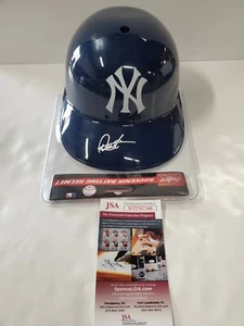 NEW YORK YANKEES DEIVI GARCIA AUTOGRAPHED SIGNED SOUVENIR HELMET JSA COA - Picture 1 of 2