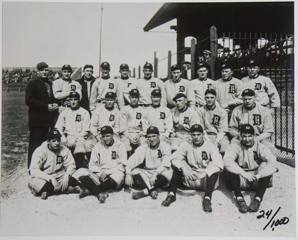 Black and White 8 X 10 Reprint Photo of 1910 Detroit Tigers Team - Ty Cobb  - Image 1 of 1