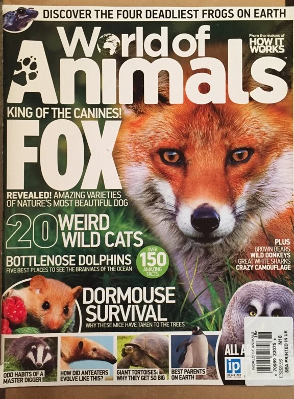 World Of Animals Fox Weird Wild Cats Dormouse Survival #18 2015 FREE SHIPPING! - Image 1 of 1