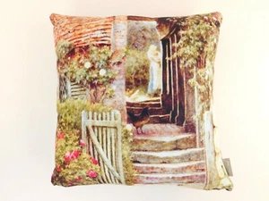 Handcrafted P X Pixels Design Italy Mother Child Red Roses Throw Accent Pillow - Picture 1 of 8