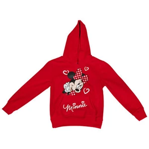 Disney Minnie Mouse Character And Hearts Youth Hoodie Red - Picture 1 of 2