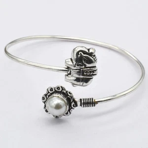 Pearl Gemstone Ethnic Handmade Adjustable Bangle Jewelry 8 Gms BN 173 - Picture 1 of 3