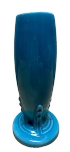 Vintage Fiestaware Turquoise Blue Bud Vase Art Deco Homer Laughlin USA 6-inch - Picture 1 of 7