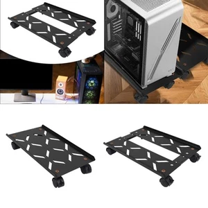 Computer Tower Stand with 4 Wheels, CPU Stand for Home Office, - Afbeelding 1 van 14