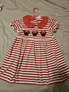 Stitchy Fish Girls Minnie Mouse Red Dress Size 6 - Picture 1 of 3