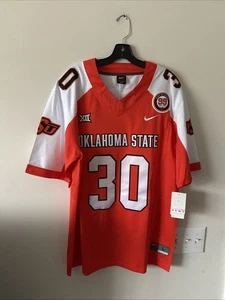 Camiseta deportiva para hombre Nike Oklahoma State Cowboys Chuba Hubbard #30 NCAA talla L - nueva con etiquetas - Imagen 1 de 7