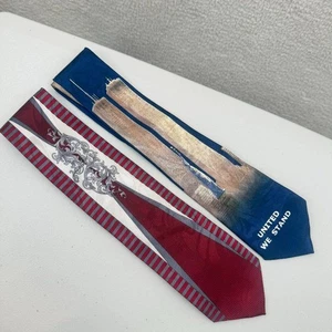 Red,blue Men's Ties 2 bundle Fratello Hand made and Romario Manzini - Picture 1 of 7