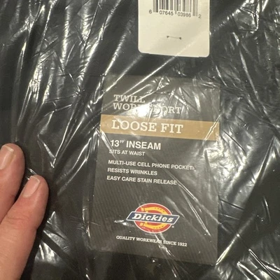 Pantalones Cortos de Trabajo Dickies Para Hombre Talla 40 Negros 13” Calce Suelto Multiuso Bolsillo NUEVO Foto 1 de 4