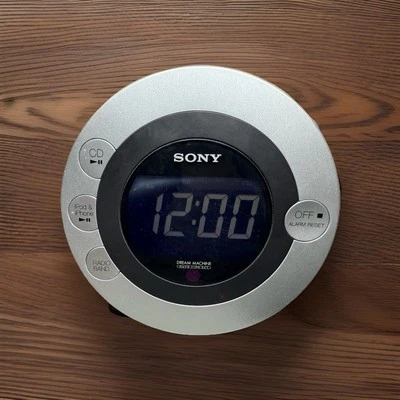 Sony Dream Machine Alarm Clock Radio AM/FM w/iPod- iPhone Dock, CDs Not Reading - Image 1 of 4