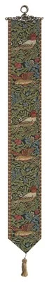 Birds Belgian Woven Floral William Morris Tapestry Bell Pull NEW - Image 1 of 3