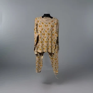 Pact Women’s  Unisex Gingerbread Holiday Pajama Set Size LG 100% Organic Cotton - Picture 1 of 14