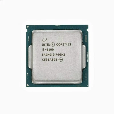 Intel Core I3 6100 Desktop CPU LGA 1151 Dual-Core 3.7 GHZ Bulk - Image 1 of 2