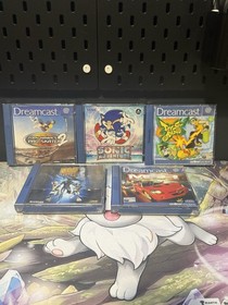 5x Sega Dreamcast Games Bundle Sonic, THPS 2, Jet Set Radio, MSR, MDK Read Desc