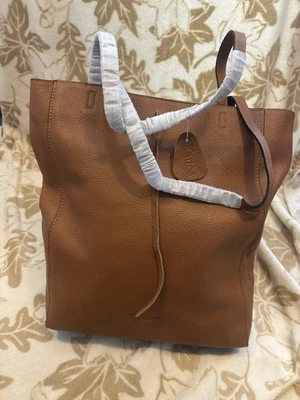 Bolso de Mano Kattee Mujer Cuero Genuino Marrón Guijarro.  Nuevo. Foto 1 de 4