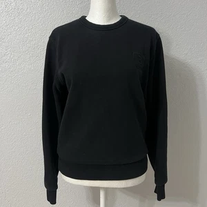 BURBERRY Women's Pullover Logo Crewneck Black Size Extra Small - Picture 1 of 9