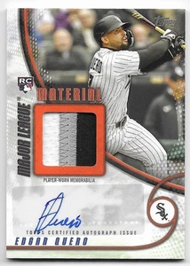 2025 Topps Update Major League Material Auto Orange Edgar Quero #12/25 (MMAU-EQ) - Picture 1 of 2