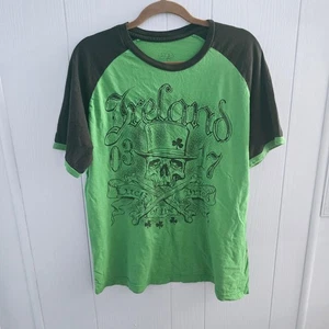 Ireland Skull Tee Gr. XL - St. Patrick’s Day, Irish Punk, Graphic Raglan - Bild 1 von 7