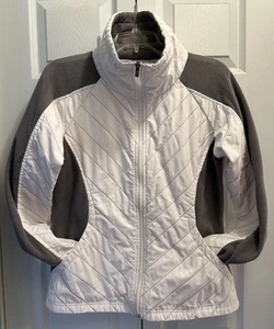 Columbia weiße Steppjacke mit durchgehendem Reißverschluss Größe M - Bild 1 von 5