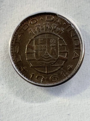 1961 India-Portuguese 10 Centavos Bronze Coin Graded MS 63 BN by ANACS - Image 1 of 4
