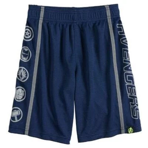Boys Shorts Marvel Hero Avengers Captain America Blue Pull On Active-sz 4 - Picture 1 of 6