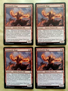 4x Firemantle Mage - MTG Battle for Zendikar BFZ Uncommon Excellent (EX) - Imagen 1 de 1