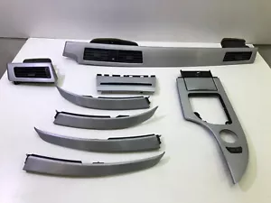 BMW 5 E60 E61 Aluminium Silber Interieurleisten Kit Mittelkonsole Zierleisten PRE LCI - Bild 1 von 24