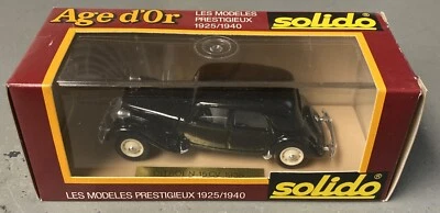 Vintage Solido #32  1939 Citroen 15CV Six Black 1:43 - Image 1 of 4