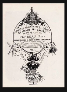 AU PARADIS DES ENFANTS 1870  / jeu jouet ancien magie - Imagen 1 de 5