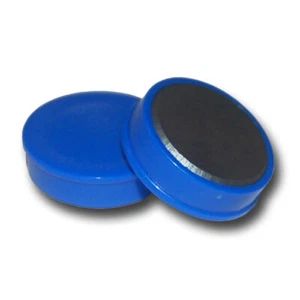 10 IMANES DE MURO D30x8 MM AZUL MEMOMAGNETE OFICINA ESCUELA TABLA PARED FERRITA - Imagen 1 de 1
