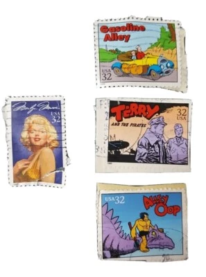 Comic strip stamps classic used cancellations, 1995-prior - Image 1 of 3
