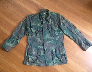 VTg 60s poplin ERDL 68 JUNGLE CAMO VIETNAM COMBAT 1968 jacket military Shirt S R - Picture 1 of 11