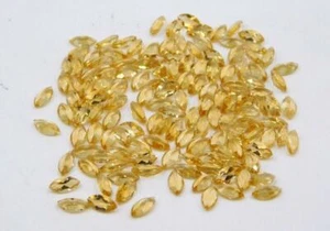 25pcs Bulk Lot Natural Citrine Handmade 6x3 mm Marquise Cut Loose Gemstones a416 - Picture 1 of 5