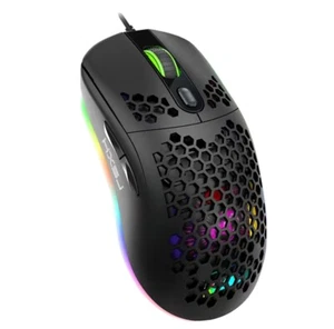 USB Przewodowa mysz do gier Honeycomb Design MAX 6400 DPI ✅✅✅ - Zdjęcie 1 z 5