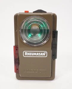 Vintage Sammler Taschenlampe Amper Light mit Rheumasan Werbeaufdruck - Bild 1 von 8