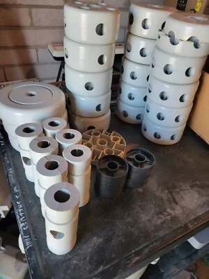 Vintage 1970s Questor Giant Tinker Toys Jumbo Plastic Building Set - Image 1 of 2