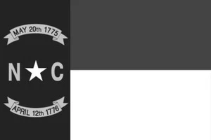 Calcomanía de vinilo cámper camión cámper con bandera del estado de Carolina del Norte pegatina para ventana VAR tenue - Imagen 1 de 1