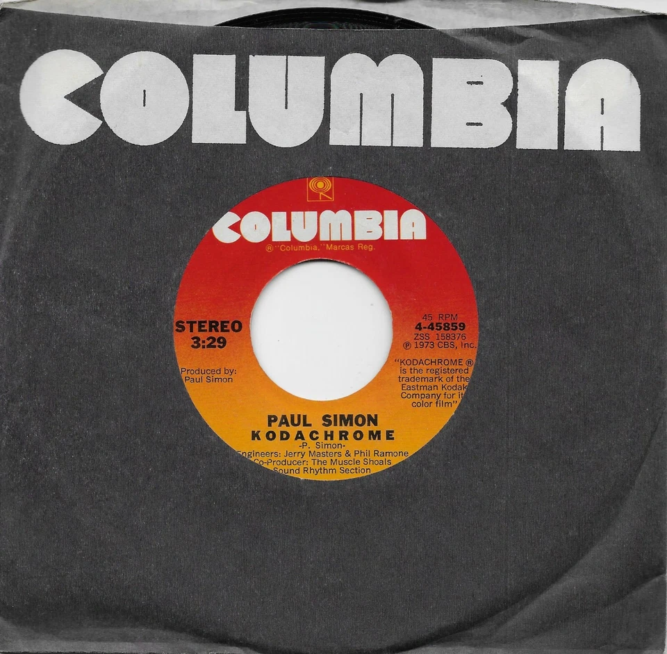 PAUL SIMON  Kodachrome / Tenderness 45  SIMON & GARFUNKEL - Image 1 of 1