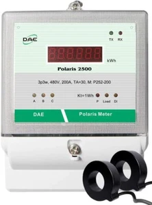 DAE P252-200D-S KIT,Demand,UL kWh meter,480v,3P3W(3 Hot,no N),200A,2 CTs,RS485 - Picture 1 of 5