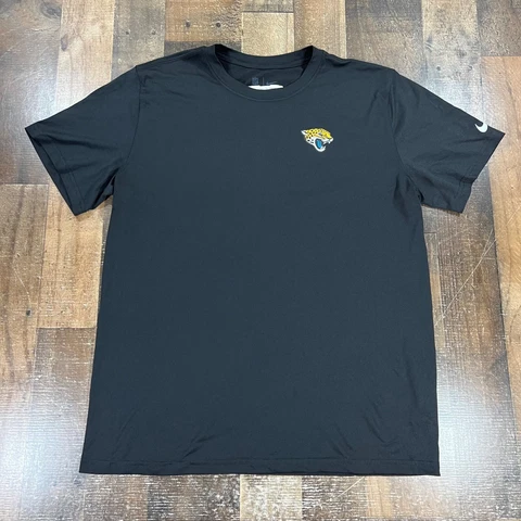 Jacksonville Jaguars Mens Shirt Large Nike Black Dri Fit Performance Team Issued Cover