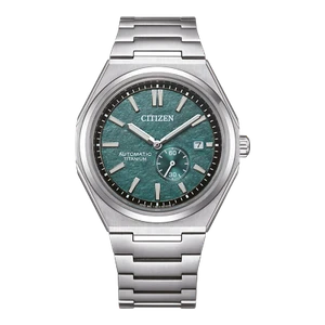 Citizen NJ0180-80X Automatic Dark Green Sapphire Titanium Stainless Steel Watch - Picture 1 of 7