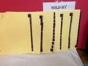 LOT 6 - Staples JAN-DEC, 12-TAB Dividers, 11 X 8.5, 6 Sets Used - Picture 1 of 8
