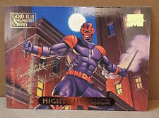 Marvel Masterpieces Gold Foil Signature Series Trading Card #83 - Night Thrasher