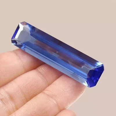 Piedras preciosas sueltas brasileñas 96 quilates+ impecable topacio esmeralda azul natural certificado Foto 1 de 4