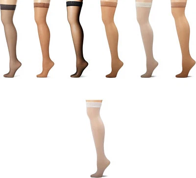 Medias para mujer Hanes reflejos de seda hasta el muslo Foto 1 de 2