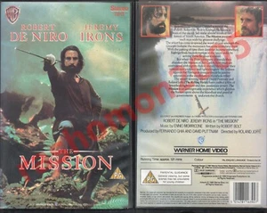 VHS THE MISSION (1986) Robert De Niro Jeremy Irons BIG BOX UK RENTAL PAL Warner - Picture 1 of 7