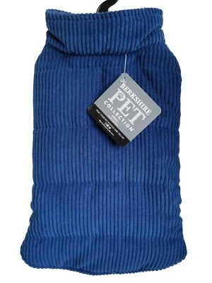 Berkshire Pet Collection Pana Perro Chaqueta Abrigo PEQUEÑO Azul Real Foto 1 de 4