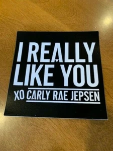 Adesivo Carly Rae Jepsen CRJ ~ Mi piaci davvero ~ nuovo spedizione veloce - Foto 1 di 5