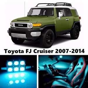 9pcs LED ICE Blue Light Interior Package Kit for Toyota FJ Cruiser 2007-2014 - Picture 1 of 11